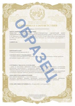 Образец Сертификат СТО 01.064.00220722.2-2020 Волжск Сертификат СТО 01.064.00220722.2-2020 